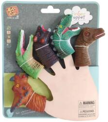 Retoys Dinoszaurusz ujjbáb 5 darabos készlet Ajánlott 3-6 éves korig unisex (60448)