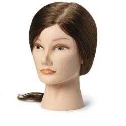 BraveHead Female Mannequin Head 100% Human Hair 35 - 40 cm