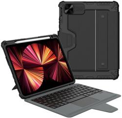 Nillkin Bumper Combo Billentyűzetes Tok iPad Air 4/5/10.9 2020/11 2024/2025/Pro 11 2020/2021/2022 Készülékhez Fekete