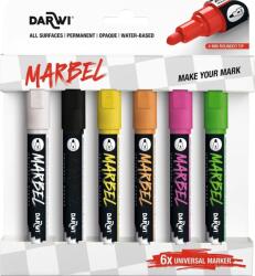 Darwi Marbel Комплект маркери 4 mm Флуоресцентен 6 бр (<![CDATA[DA0246004K01C]]>)