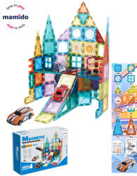 Mamido Mágneses építőkocka Car park 108 darab, 2 kisautó (S-6631A-5) - jatekokminiszteriuma