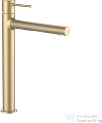 Laufen TWINPLUS SLIM magasított mosdó csaptelep, húzórudas lefolyószelep nélkül, PVD matt halvány arany HF505419462000 (HF505419462000)