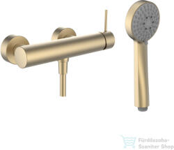 Laufen TWINPLUS SLIM zuhany csaptelep zuhanyszettel, PVD matt halvány arany HF505450462600 (HF505450462600)