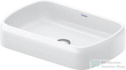Duravit QATEGO 60x40 cm-es pultra ültethető mosdó HygieneGlaze felülettel, fehér 2384602079 (2384602079)