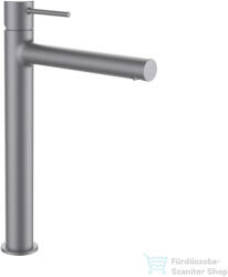 Laufen TWINPLUS SLIM magasított mosdó csaptelep, húzórudas lefolyószelep nélkül, PVD szálhúzott rozsdamentes acél HF505419423000 (HF505419423000)