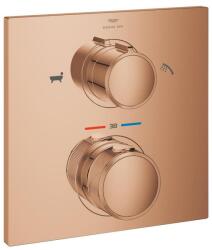 GROHE Allure Termosztátos zuhany vezérlő 2 kimenethez, kézizuhany/kádtöltő, Fényes Rózsa Arany 19446DA2 (19446DA2)