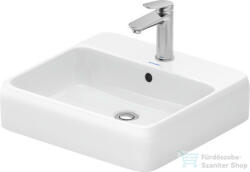 Duravit QATEGO 50x47 cm-es pultra ültethető mosdó csaplyukkal, HygieneGlaze felülettel, fehér 2385502027 (2385502027)