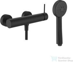 Laufen TWINPLUS SLIM zuhany csaptelep zuhanyszettel, PVD matt titán fekete HF505450428600 (HF505450428600)