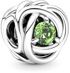 Pandora Moments Tavaszzöld örökkévalóság kör ezüst charm - 790065C03 (790065C03)