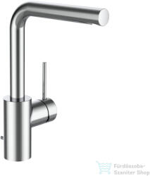 Laufen TWINPLUS SLIM oldalkaros mosdó csaptelep 160 mm-es kifolyócső, húzórudas lefolyószeleppel, króm HF505407100000 (HF505407100000)
