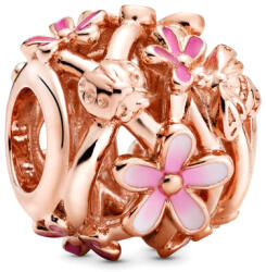 Pandora Moments Áttört rózsaszín százszorszép rozé arany charm - 788772C01 (788772C01)