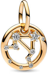 Pandora Moments Mérleg csillagjegy függő sárga arany színű charm - 762712C01 (762712C01)