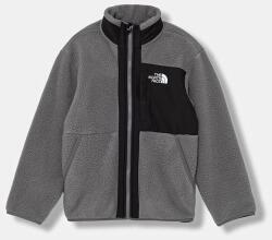 The North Face gyerek gyapjú pulóver B YUMIORI FULL ZIP JACKET - szürke 124-129