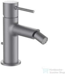 Laufen TWINPLUS SLIM bidé csaptelep húzórudas leeresztő szeleppel, PVD szálhúzott rozsdamentes acél HF505410423000 (HF505410423000)