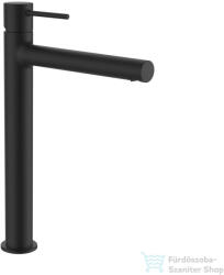 Laufen TWINPLUS SLIM magasított mosdó csaptelep, húzórudas lefolyószelep nélkül, PVD matt titán fekete HF505419428000 (HF505419428000)