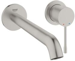 GROHE Essence mosdó csaptelep 2 lyukas L-es, Supersteel (GR-29193DC1)