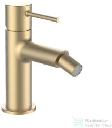 Laufen TWINPLUS SLIM bidé csaptelep húzórudas leeresztő szelep nélkül, PVD matt halvány arany HF505410462010 (HF505410462010)
