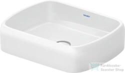 Duravit QATEGO 50x40 cm-es pultra ültethető mosdó, fehér 2384500079 (2384500079)