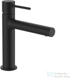 Laufen TWINPLUS SLIM egykaros mosdó csaptelep 140 mm-es kifolyócső, húzórudas lefolyószelep nélkül, PVD matt titán fekete HF505404428000 (HF505404428000)