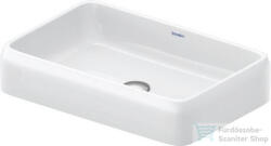 Duravit QATEGO 60x40 cm-es pultra ültethető mosdó HygieneGlaze felülettel, fehér 2383602079 (2383602079)