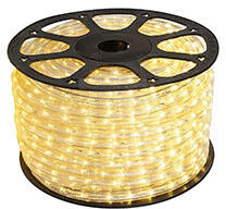  1 csatornás LED fénykábel (230V, 36 LED, 3W/m, IP44) meleg fehér (BS03-00010)