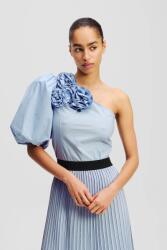 KARL LAGERFELD blúz pamutból - kék 34