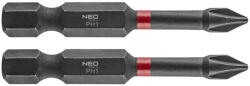 NEO TOOLS torziós ütvecsavarozó bit PH1x50 mm, 2 részes (56-518)