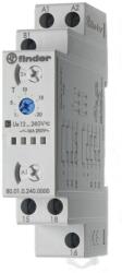 Finder Univerzális időrelé, 16A, multifunkc, 12-240V/AC/DC, 0, 1s-20h, 1W (800102400000) (80.01. 0.240. 0000) (800102400000)