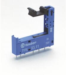 Finder Printrelé foglalat kiemelő-és rögz. kengyellel, NYÁK-ba ült. (9311) (93.11) (9311)