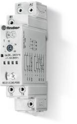 Finder Időrelé, sorolható, 1-v 24-240V50Hz 8A 24-240VDC (80510240P000) (80.51. 0.240. P000) (80510240P000)