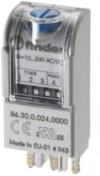 Finder Relé, meghúzáskésleltetés és bekapcs törlő modul (863000240000) (86.30. 0.024. 0000) (863000240000)
