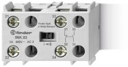 Finder Segédérintkező a 6K. 04 típusú ipari mágneskapcsolókhoz, 1 NO + 1 NC, 2 A (400 V AC-15) (06K03) (06K. 03) (06K03)