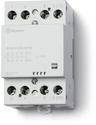 Finder Installációs mágneskapcsoló, 230V AC/DC, 40A, 4z, AgSnO2, mech. állapotjelz, IP20 (224402304310) (22.44. 0.230. 4310) (224402304310)