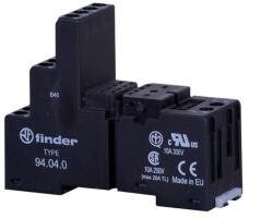 Finder Relé foglalat, 55.34 reléhez, fekete (94040) (94.04. 0) (94040)