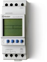 Finder Elektr. Kapcsolóóra heti, 230V, elektr modul, 1 váltóérintkező, 16A, IP20 (122182300000) (12.21. 8.230. 0000) (122182300000)