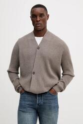 Liu Jo kardigán kasmír keverékből - barna XXL