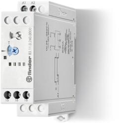 Finder Időrelé, megh. késlelt 24-240V/AC/DC, 0, 1s-20h, moduláris (831102400000) (83.11. 0.240. 0000) (831102400000)