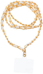 STRAP Phone lanyard, Phone pendant / cord length 116cm (58cm in the loop) / on neck - white (5903396217555)