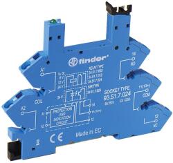 Finder Relé foglalat, 34. xx reléhez 24V/DC (93517024) (93.51. 7.024) (93517024)