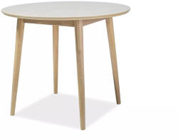 SIGNAL MEBLE Nelson Kerek Tölgyfa Étkezőasztal Mézszínű 90 cm (SIG-NELSONDM90)