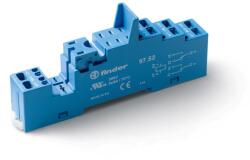 Finder Relé foglalat, rugószorításos, DIN (kalap)sín 35mm, 46.52 reléhez (9752) (97.52) (9752)