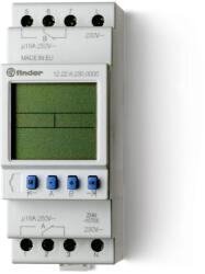 Finder Elektr. Kapcsolóóra programozható, 230V, elektr modul, 2 váltóérintkező, IP20 (122282300000) (12.22. 8.230. 0000) (122282300000)