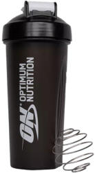 Optimum Nutrition Shaker Plus 600 ml, negru transparent