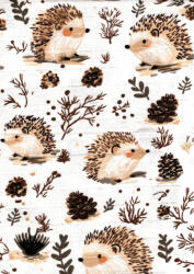 Mintás textil pelenka 1db-os - süni