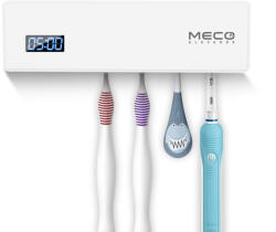  Meco Eleverde Fogkefe Sterilizáló UV Touch White 4 Fogkefehely