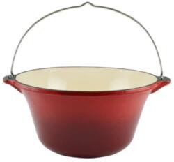 Perfect Home Ceaun fonta emailata cu maner 7, 2 L Perfect Home 12010, rosu Ceaun