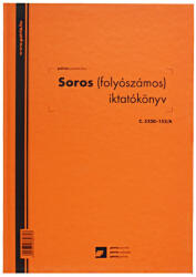  Soros iktatókönyv keményfedeles (folyószámos) A4, álló 100lap, C. 5230-152/A (54621) - cartridge