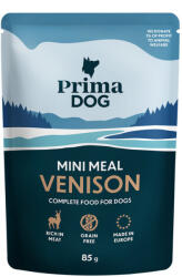 PrimaDog Mini Meal Szarvas szószban Alutasakos nedves kutyatáp 85 g - zoonet