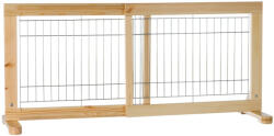 TRIXIE | Dog Barrier - elválasztó elem (natúr fenyő) kutyák részére (63-108x50cm)