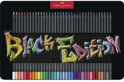 Faber-Castell Színes ceruza készlet 36db-os Faber-Castell háromszögletű, fekete test, 116437 Black Edition fém dobozban (FC116437)